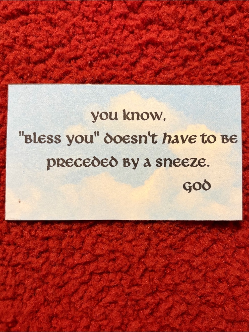 Messages from God magnet